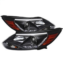 Load image into Gallery viewer, Spyder Ford Focus 12-14 Projector Headlights Halogen Model Only - DRL Black PRO-YD-FF12-DRL-BK