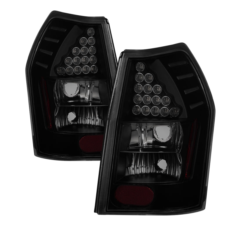 xTune Dodge Magnum 05-08 LED Tail Lights - Black Smoked ALT-JH-DMAG05-LED-BSM