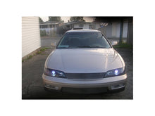 Load image into Gallery viewer, Spyder Honda Accord 94-97 1PC Projector Headlights LED Halo Amber Reflctr Blk PRO-YD-HA94-AM-BK