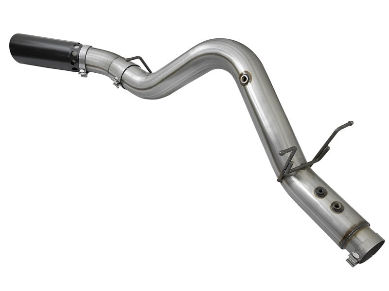 aFe LARGE BORE HD 5in 409-SS DPF-Back Exhaust w/Black Tip 2017 GM Duramax V8-6.6L (td) L5P