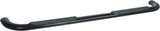 1160631073  -  3 Inch Round Bent Powder Coated Black Steel Without End Caps Rocker Panel Mount