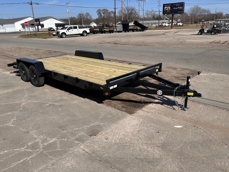 Car Hauler Trailer 18ft with 7k weight rating by Quality Steel and Aluminum - Model 8318CH7K