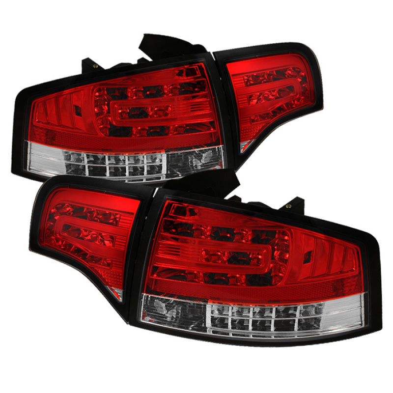 Spyder Audi A4 4Dr 06-08 LED Tail Lights Red Clear ALT-YD-AA406-G2-LED-RC