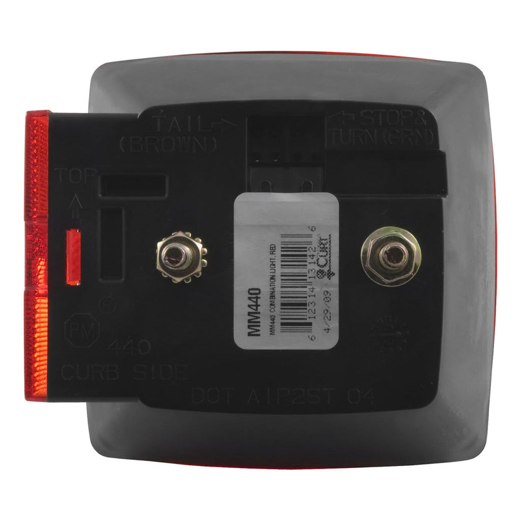 Peterson 4" Square Driver Side Tail Light- Under 80" #440R