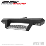 HDX Stainless Drop Hitch Step; 34 in. Step For 2 in. Receiver; Textured Black;