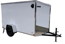 Load image into Gallery viewer, Enclosed Cargo Trailer 5x10 extra 6in height with ramp door - HLAFTX510SA