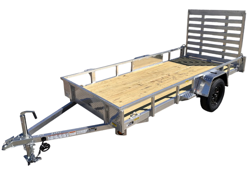 5x12 Aluminum Utility Trailer made by Quality Steel and Aluminum  - Model 6212ALSLSA3.5K