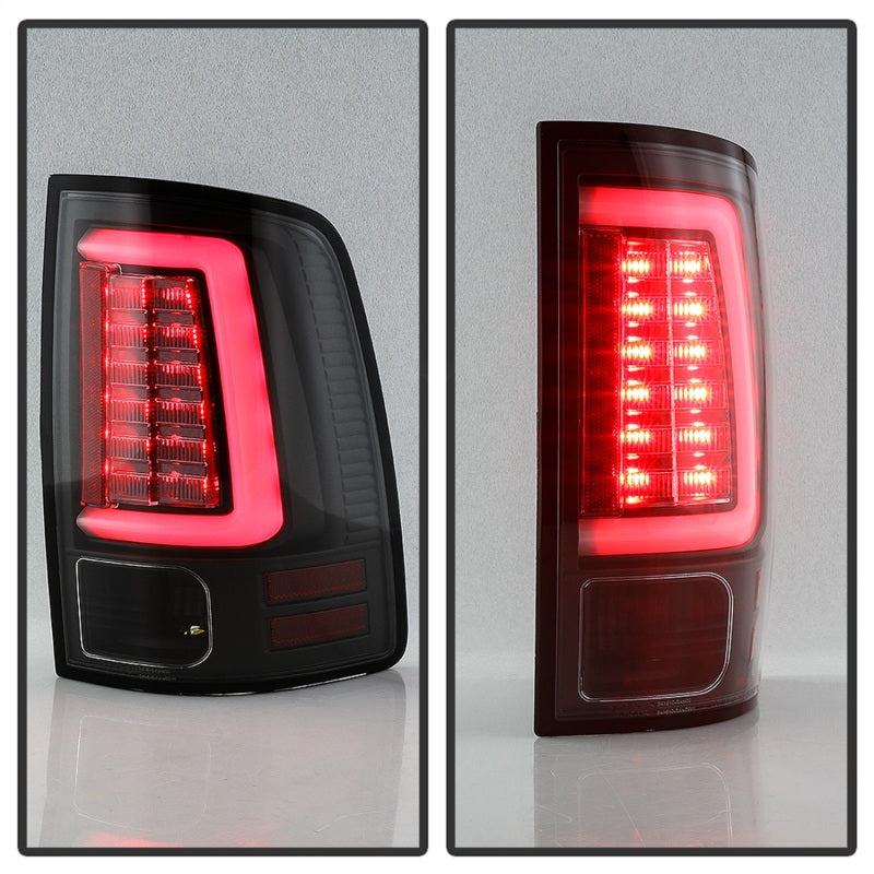 Spyder Dodge Ram 09-18 LED Tail Lights - All Black ALT-YD-DRAM09V2-LED-BKV2 (Incandescent Only)