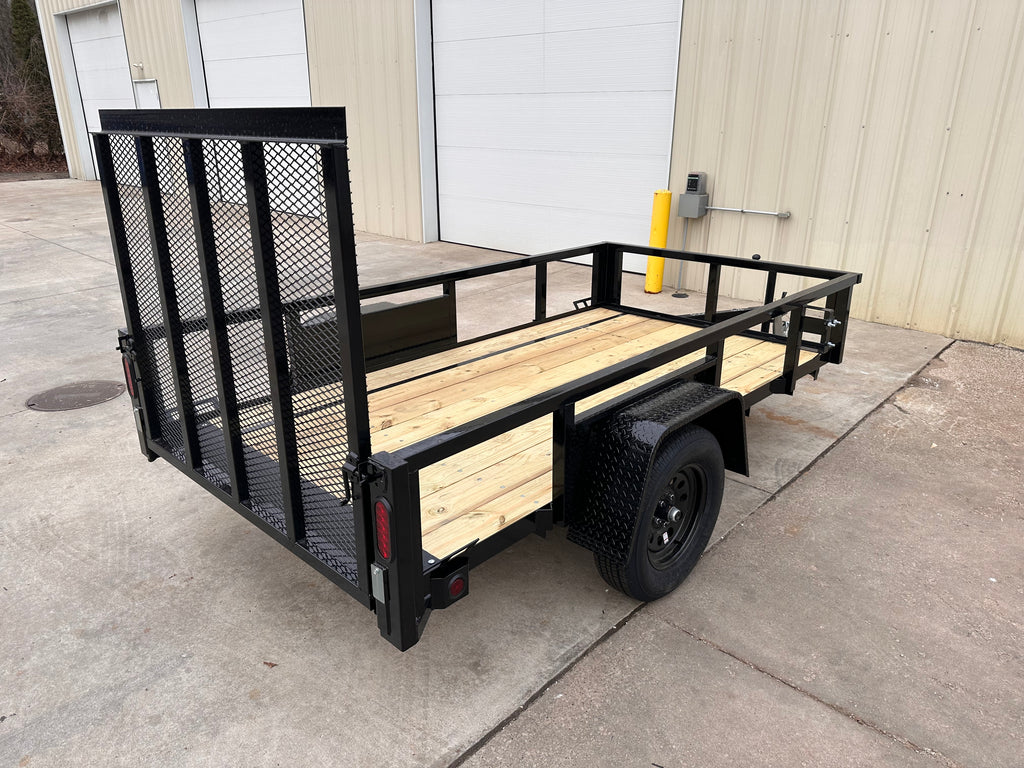 5x12 Utility Trailer with Angle Iron Sides - Quality Steel and Aluminum  - Model 6212ANSA3.5K