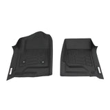 Sure-Fit Floor Liner; Black; Front; 2 pc.; For Double Cab;