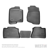 Profile Floor Liners; 4 pc.; Front; 2nd Row; Black;