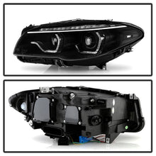 Load image into Gallery viewer, Spyder BMW 5 Series F10 11-13 Xenon/HID AFS Projector Headlights - Black PRO-YD-BMWF10HIDAFS-SEQ-BK