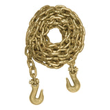 80309  -  14' Transport Binder Safety Chain with 2 Clevis Hooks (26,400 lbs, Yellow Zinc)