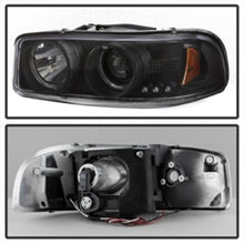 Load image into Gallery viewer, Spyder GMC Sierra 1500/2500/3500 99-06 Projector Headlights LED Halo LED Black PRO-YD-CDE00-HL-BK