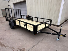 Load image into Gallery viewer, 6x14 Utility Trailer with Angle Iron Sides - Quality Steel and Aluminum  - Model 7414AN3.5KSA