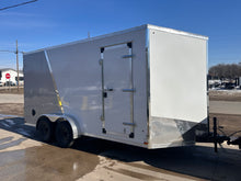 Load image into Gallery viewer, Enclosed Cargo Trailer 7x16 UTV +12in - 2 Tone 78&quot; ramp door opening with ramp door - HLAFTX716TA2+12 (Charcoal 2 tone)
