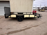 6x14 Utility Trailer with Angle Iron Sides - Quality Steel and Aluminum  - Model 7414AN3.5KSA