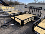 7x12 Utility Trailer with Angle Iron Sides - Quality Steel and Aluminum  - Model 8212ANSA3.5K