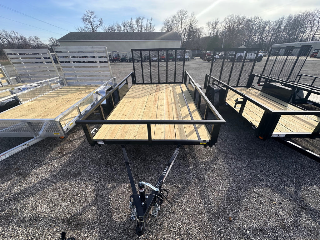 7x12 Utility Trailer with Angle Iron Sides - Quality Steel and Aluminum  - Model 8212ANSA3.5K