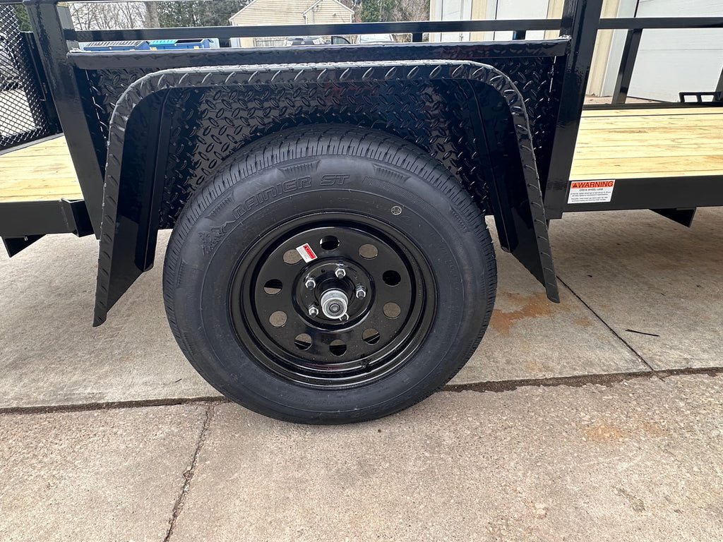 6x10 Utility Trailer with Angle Iron Sides - Quality Steel and Aluminum  - Model 7410ANSA3.5K