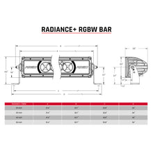 Load image into Gallery viewer, Radiance-Plus-RGBW_20-50-Inch_Line_Drawings-v01.jpg