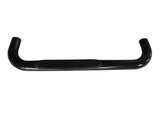 1130301973  -  3 Inch Round Bent Powder Coated Black Steel Without End Caps Rocker Panel Mount