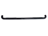 1130342993  -  3 Inch Round Bent Powder Coated Black Steel Without End Caps Rocker Panel Mount