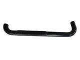 1130343993  -  3 Inch Round Bent Powder Coated Black Steel Without End Caps Rocker Panel Mount