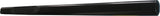 A1511B  -  4 Inch Oval Straight Powder Coated Black Mild Steel Rocker Panel Mount