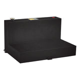 TT-50-L-T-P-BLK  -  Gloss Black 50-Gallon L-Shape Aluminum Transfer Tank