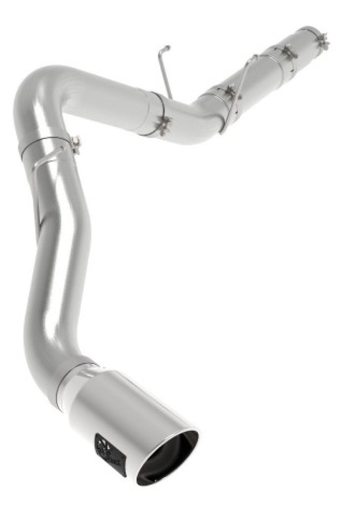 aFe ATLAS 5in DPF-Back Alum Steel Exhaust System w/Polished Tip 19-20 Ram Diesel Trucks L6-6.7L (td)