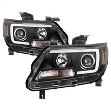 Load image into Gallery viewer, Spyder 15-17 Chevy Colorado Projector Headlights - Light Bar LED - Black (PRO-YD-CCO15-LBDRL-BK)