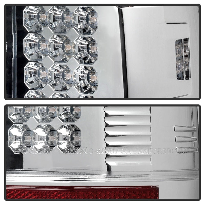 Spyder Ford Super Duty 08-15 LED Tail Lights Chrome ALT-YD-FS07-LED-C