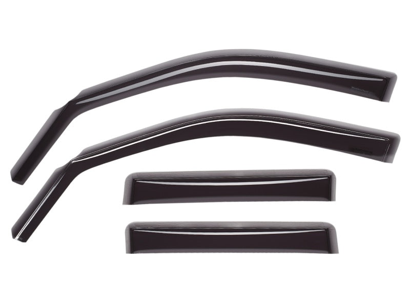 WeatherTech 09-13 Audi A4/S4/RS4 Sedan Front and Rear Side Window Deflectors - Dark Smoke