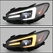 Load image into Gallery viewer, Spyder Subaru Impreza WRX 15-20 Halogen High-Power LED Headlights- Black PRO-YD-SWRX15HALAP-SBSEQ-BK