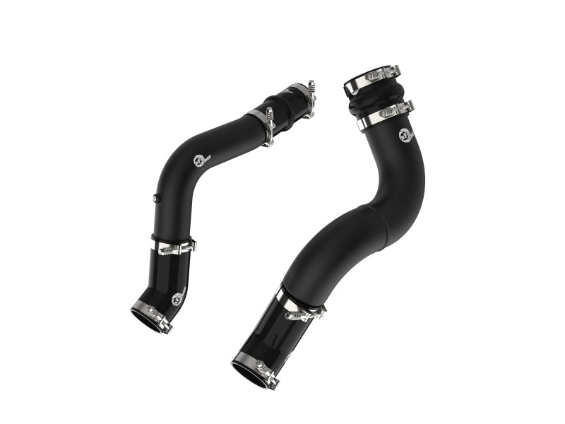 aFe BladeRunner Aluminum Hot and Cold Charge Pipe Kit Black RAM Diesel Trucks 19-23 L6-6.7L (td)