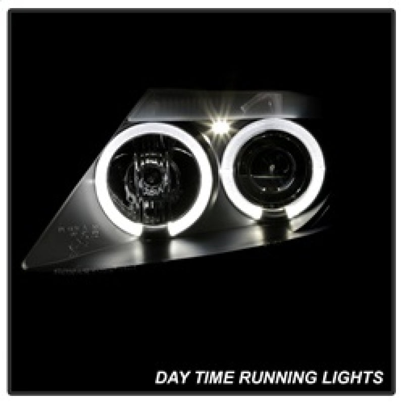 Spyder BMW Z4 03-08 Projector Headlights Halogen Model Only - LED Halo Black PRO-YD-BMWZ403-HL-BK