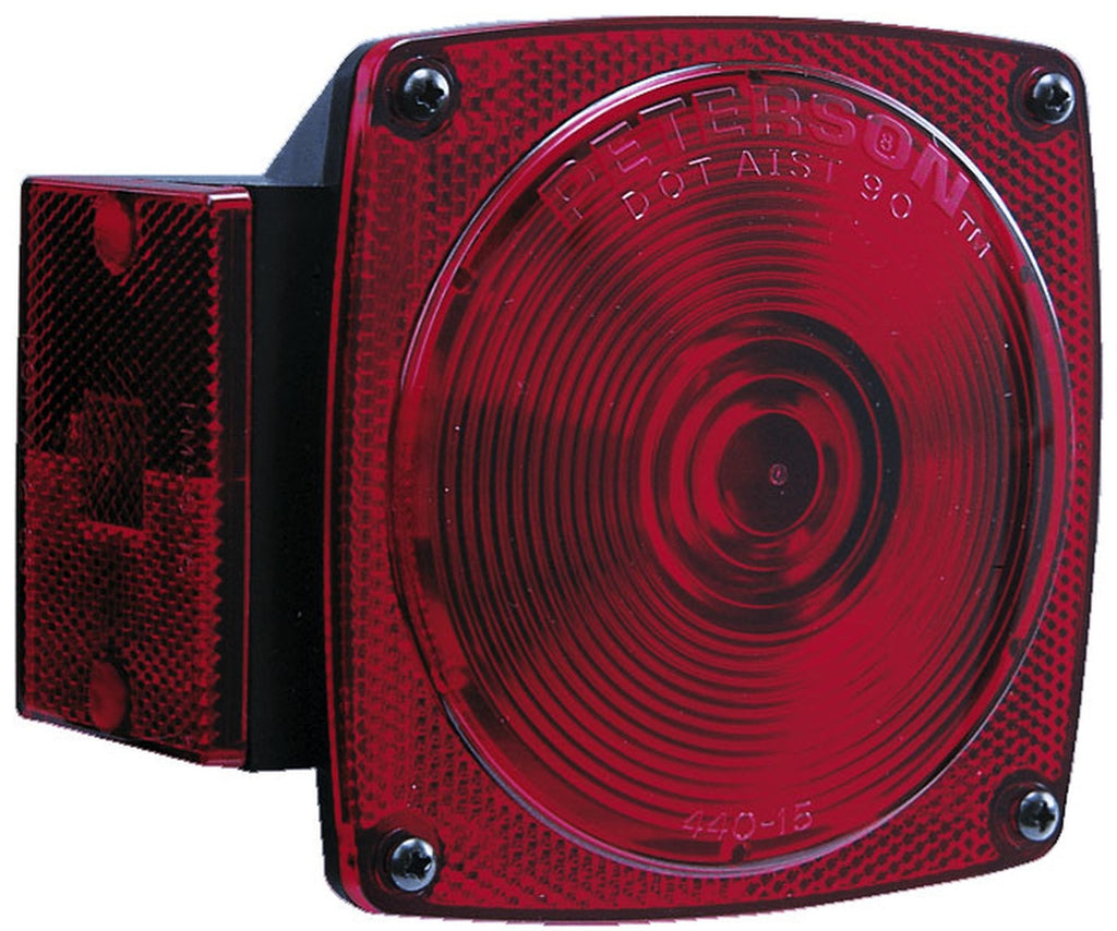 Peterson 4" Square Driver Side Tail Light- Under 80" #440R